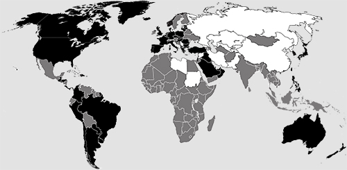 global map of Washington's empire